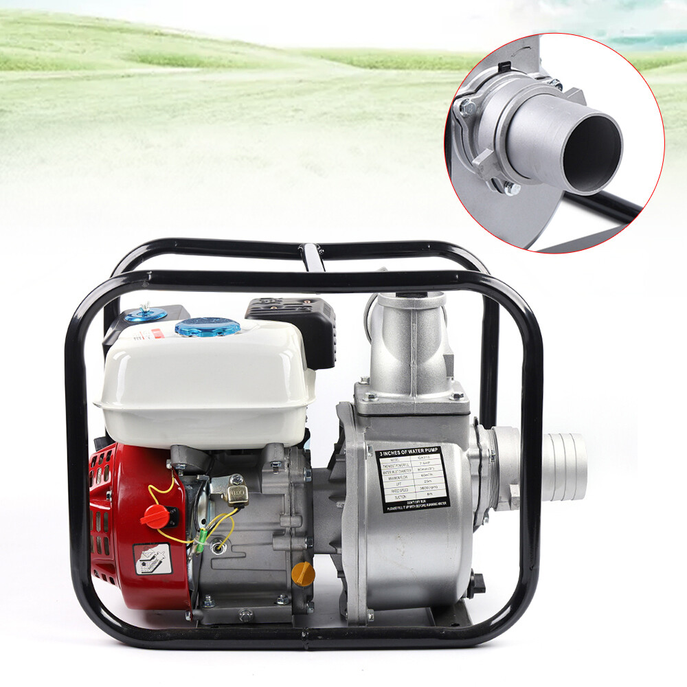 1 インチ ガスパワー セミトラッシュ ウォーター ポンプ 高圧灌漑移送ポンプ 1.7 HP