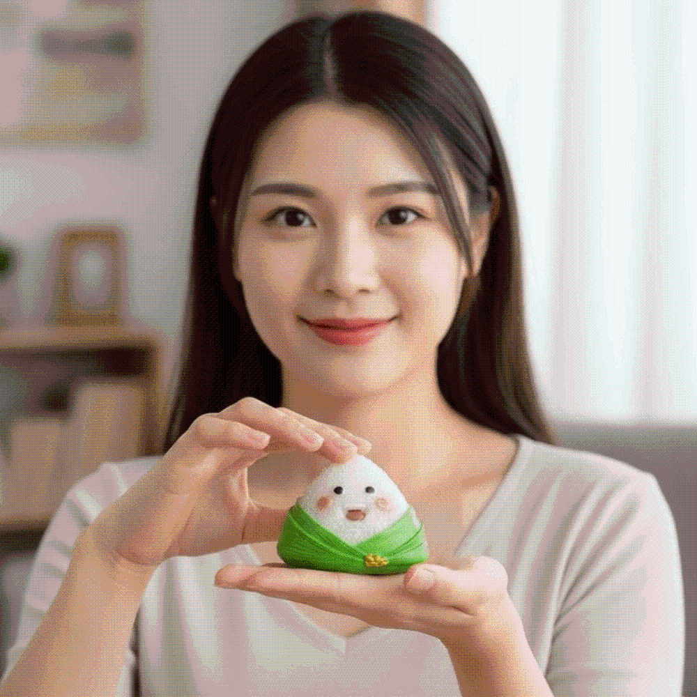 The Tea Favors Tea Pet Zongzi 彫刻グリーン中国風樹脂団子像高温祝福