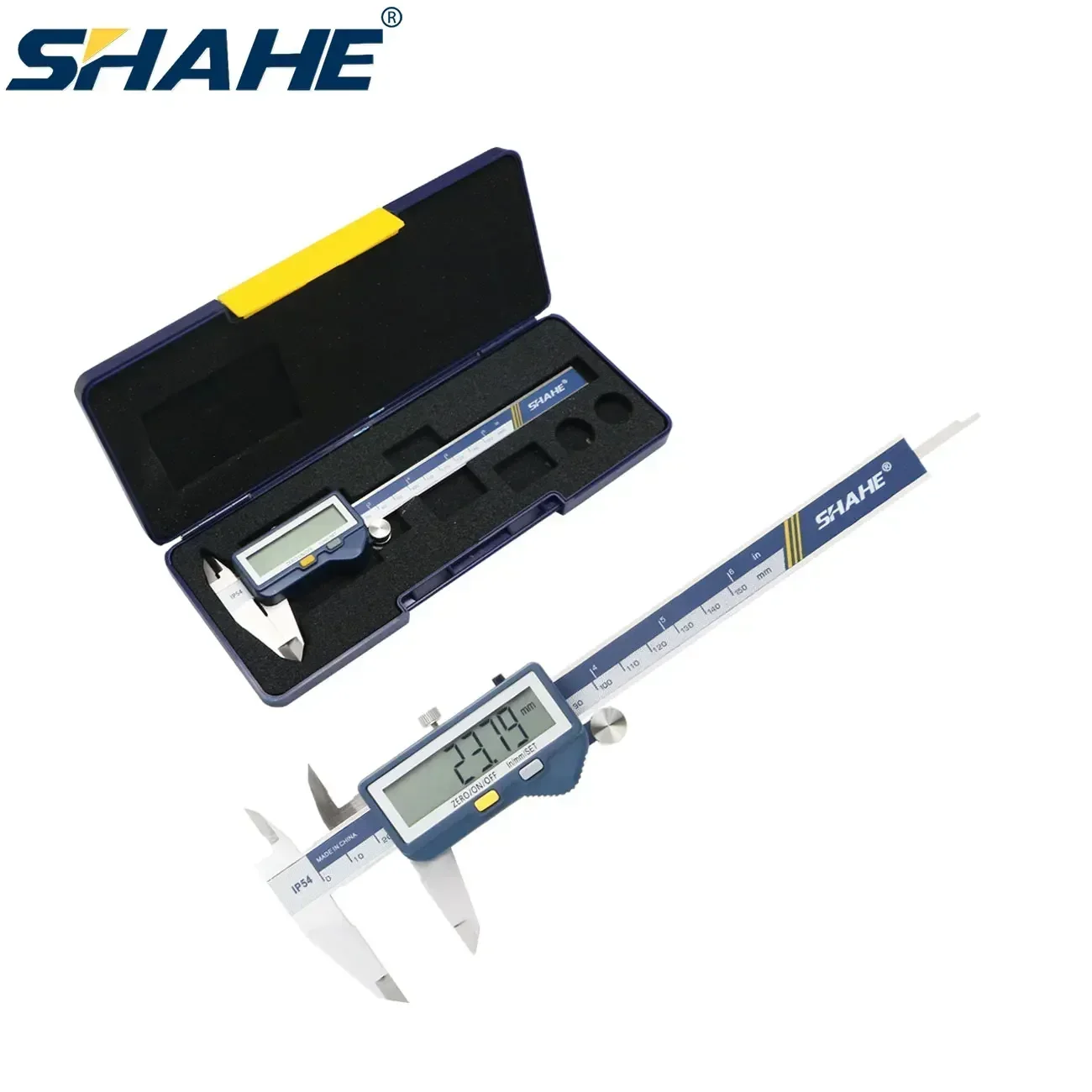 SHAHE 大画面デジタルノギス 150/200/300 ミリメートルステンレス鋼ノギス測定ツール電子マイクロメーターノギス