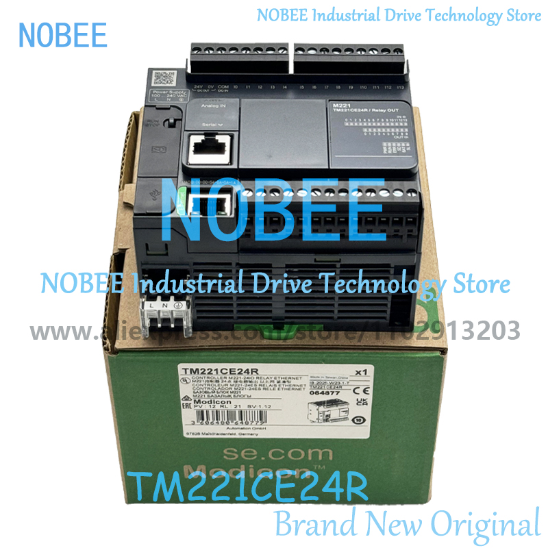 新オリジナル、Modicon M221 PLC ロジックコントローラ TM221C24R TM221C24T TM221C24U TM221CE24U TM221CE24R TM221CE24T