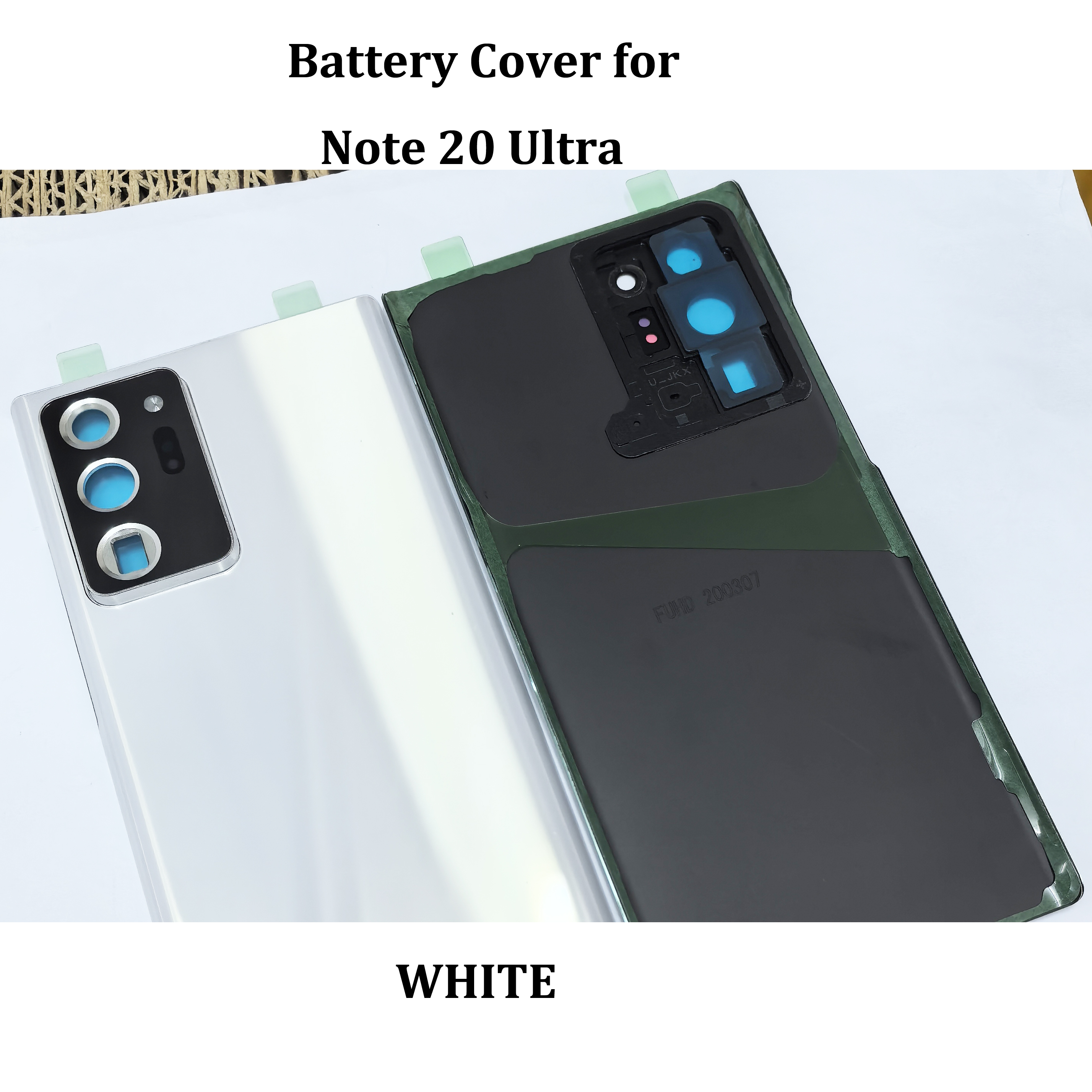 OEM 部品 SM-Note 20 Ultra N986B バックバッテリーカバーリアドアハウジング交換 Note20Ultra バッテリーカバーカメラレンズ