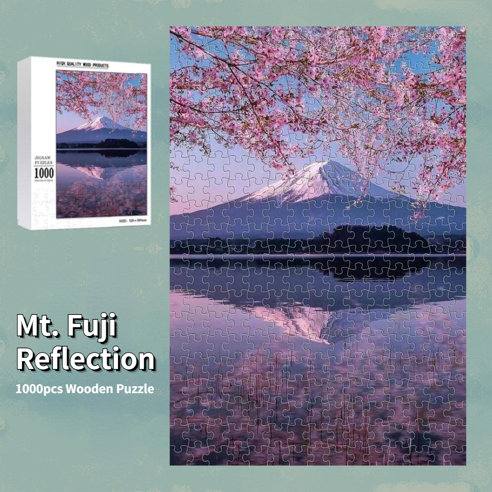 木製ジグソーパズル 1000ピース 大人用 日本の風景 桜 美しい風景 ファミリーゲーム クリスマスギフト