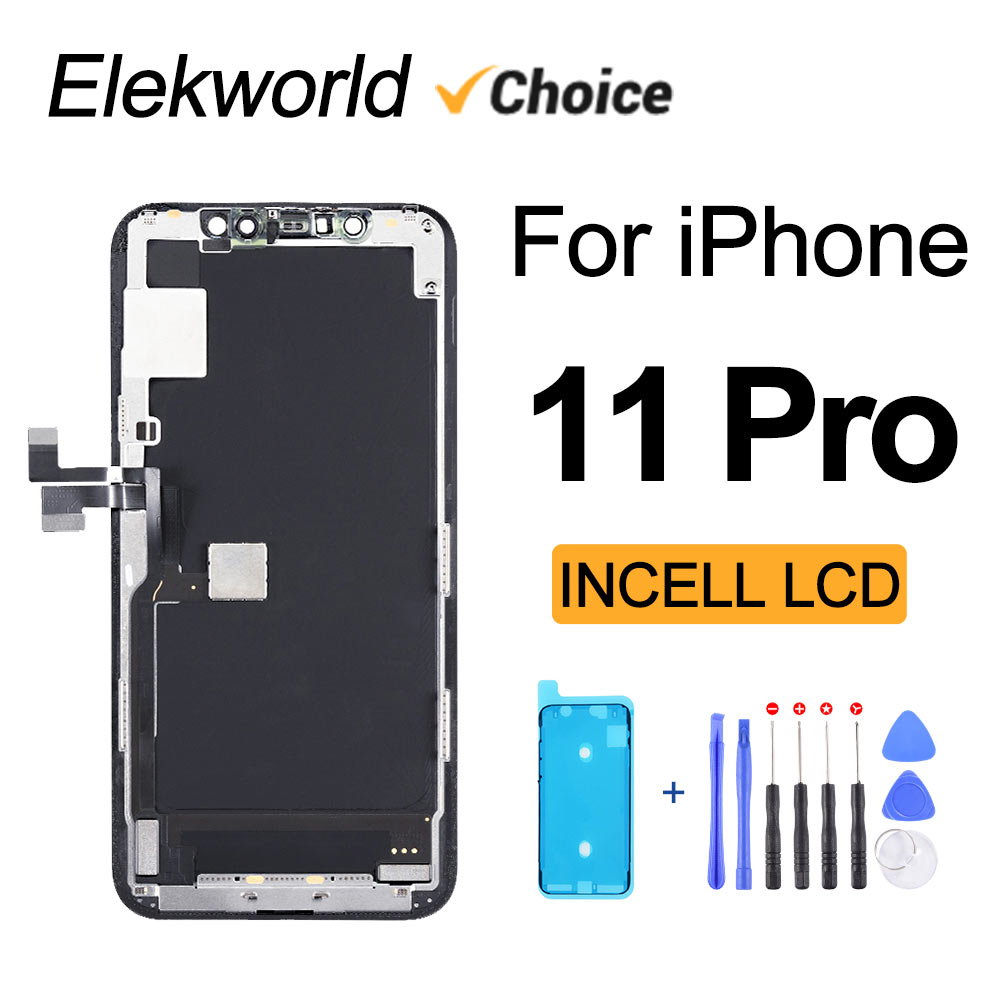 Elekworld Best Choice incell LCD for iPhone 11 Pro 表示画面 3D タッチデジタイザーアセンブリ付き デッドピクセル交換なし