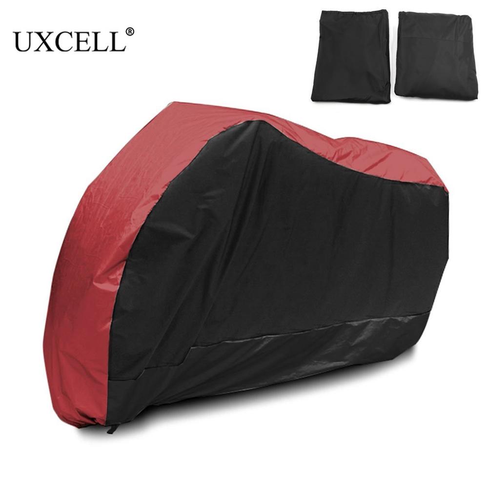 uxcell オートバイカバー ユニバーサル屋外 UV プロテクター スクーター用 防水バイク 雨防塵カバー ヤマハ スズキなど用