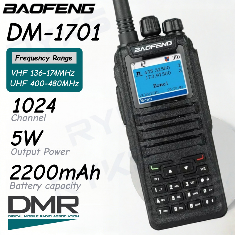 Baofeng ラジオ Dmr DM-1701 オープン Gd77 Sms 5 ワットデジタルトランシーバー狩猟キャンプ双方向ラジオ