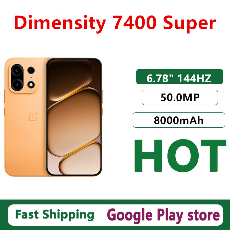 Original Oneplus Turbo 6X Pro Mobile Phone Dimensity 7400 Super 6.78" AMOLED 144HZ 50.0MP Camera 80W Charge 8000mAh Battery IP69