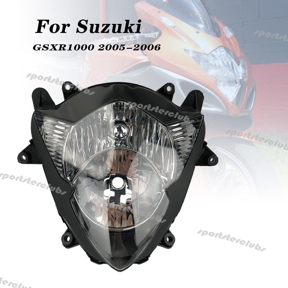 スズキ GSX-R1000 K5 2005-2006 GSXR1000 GSXR GSX-R 1000 K5 K6 オートバイフロントヘッドライトヘッドランプヘッドランプライトアセンブリ