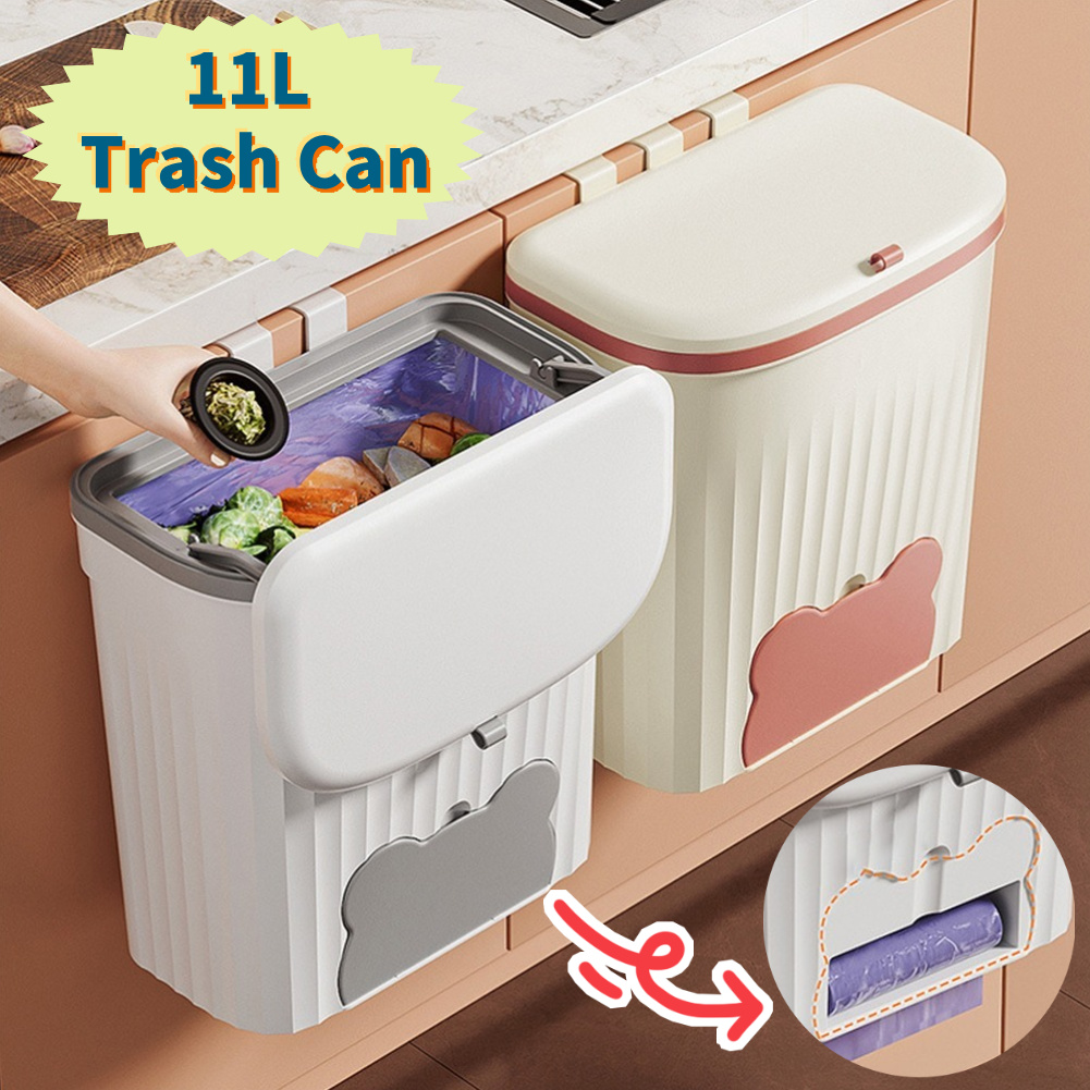 11L/3gal 壁掛け式ゴミ箱