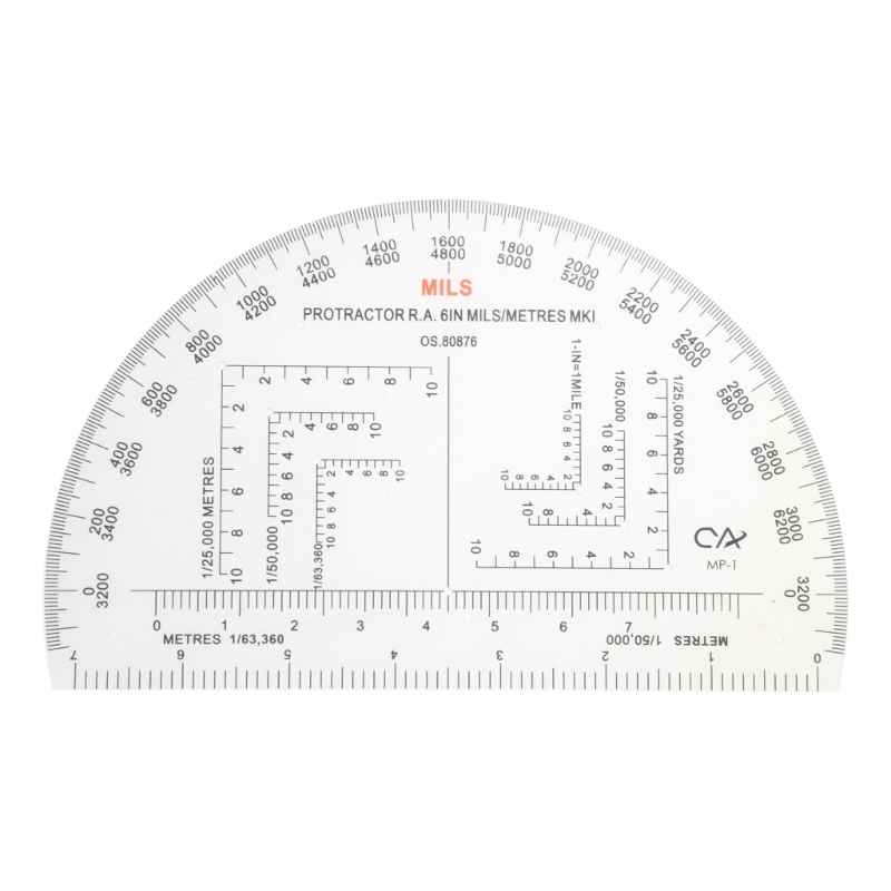 軍事地図座標スケール分度器 Romer Grids 参照ツール