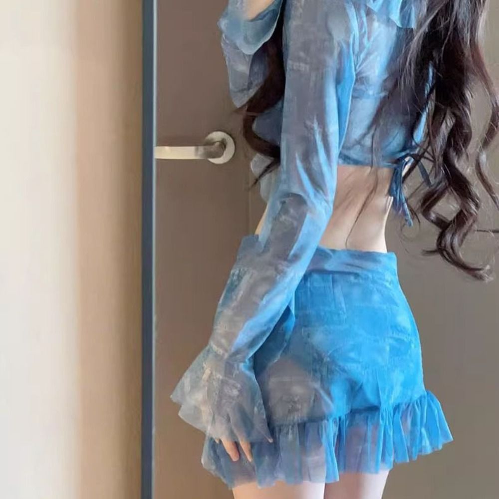 セクシーなデザインのホルターネックビキニホルターネック痩身フィットツーピースビキニ長袖スプリットビキニ長袖水着夏
