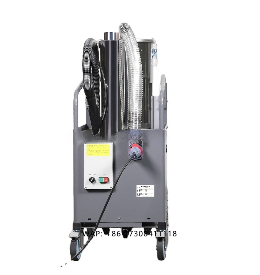 工業用掃除機ヘビーデューティ 6000W ウェットおよびドライショップバキューム 100L タンク付き工場ワークショップ倉庫用