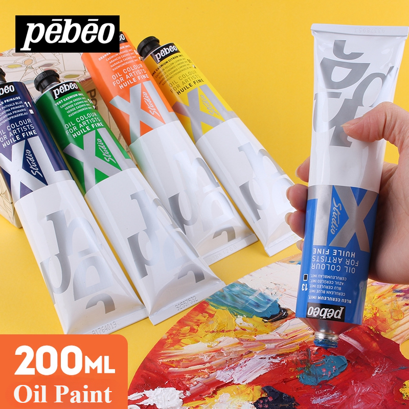 200ml チューブ ペベオ ファイン XL オイル インテンシブ オイル カラー 明るく永続的な仕上がり 色あせしにくく、速乾性 ペーパーウッドにペイント