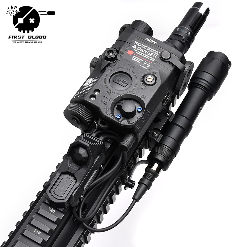 戦術 PEQ15 PEQ UHP シュアファイア M300 M600 レッド グリーン ブルー レーザー ナイロン懐中電灯 LED ストロボ AXON デュアル圧力スイッチ アクセサリー