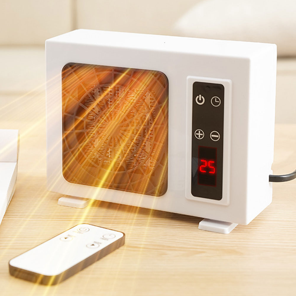 電気ヒーターポータブルヒーターマルチギア家庭用スクエアヒーターPTC高速加熱リモコン付き家庭用寝室オフィス用