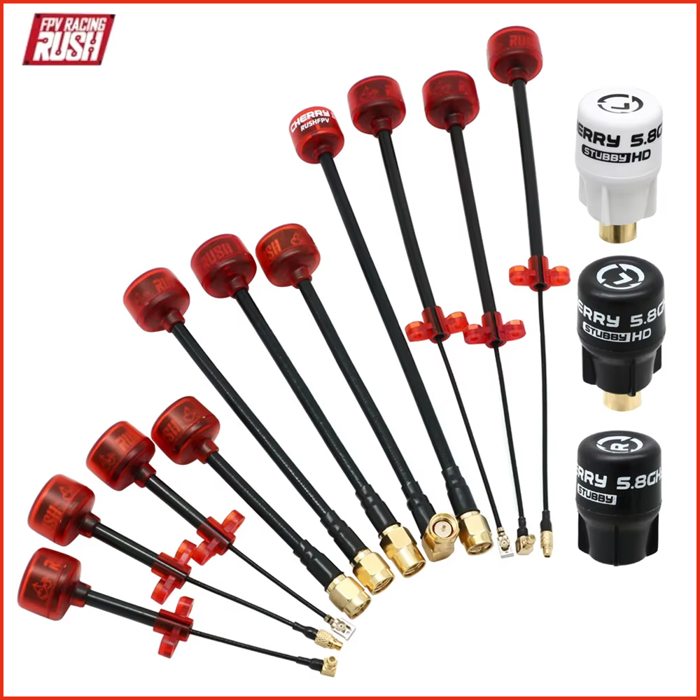 ラッシュチェリー 5.8 グラム 1.2dBi LHCP/RHCP FPV アンテナ SMA MMCX UFL 長距離アンテナチェリー STUBBY FPV アンテナレーシングドローン用