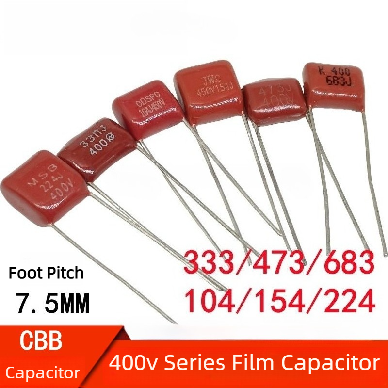 150 個 CBB CL21 フィルムコンデンサキット 400V 333/473/683/104/154/224JK 7.5 ミリメートルピッチ詰め合わせ