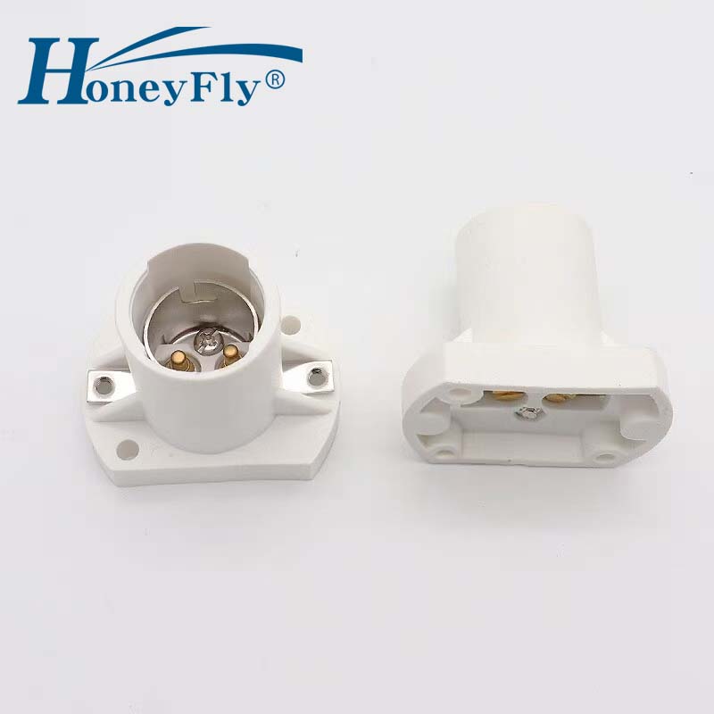 HoneyFly 5 個海洋ナビゲーションランプホルダー B22 110V ベークライトコネクタベースアダプタ照明アクセサリー