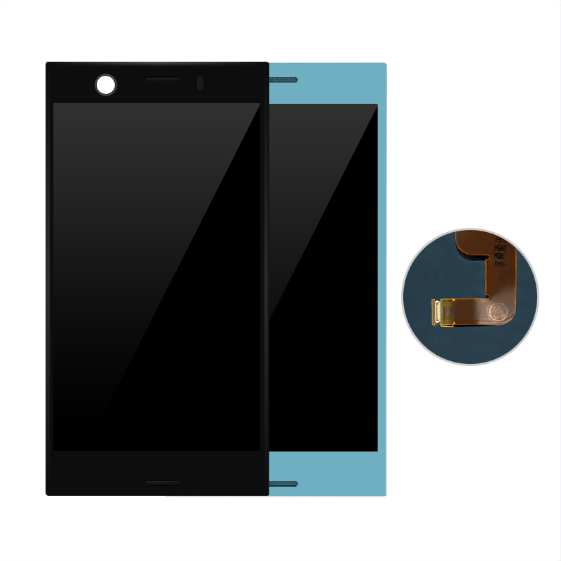 無料ステッカー 4.6 "Xperia XZ1 コンパクト Lcd ディスプレイタッチスクリーンデジタイザアセンブリの交換ソニー XZ1 ミニ Lcd ディスプレイ