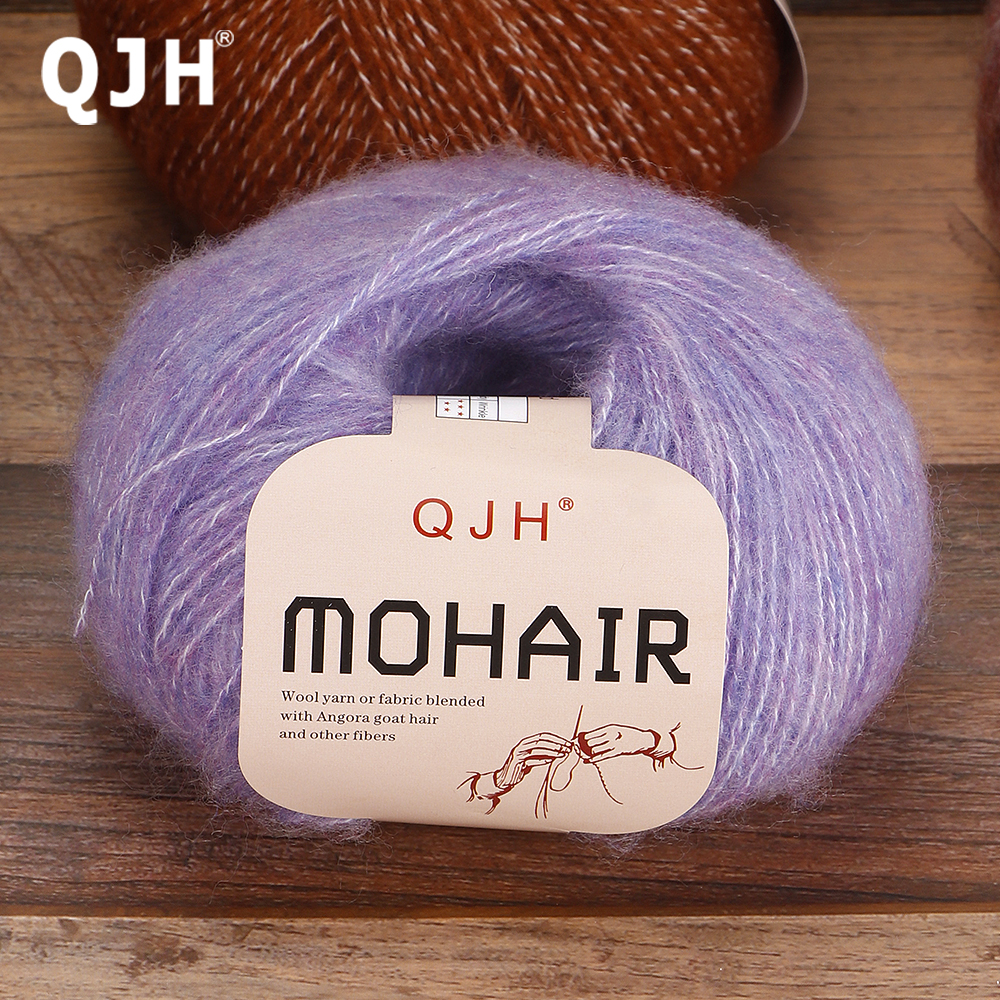 10 PCS Premium Soft Mohair Crochet Yarn for DIY Knitting & Crochet - Hand Woven Shawl, Scarf, Coat, Hat,Doll Bag & More - 25g/pc