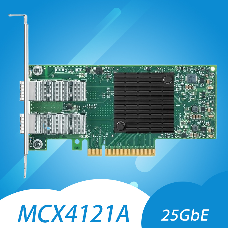 MCX4121A-ACAT CX4121 CX4111A Mellanox ConnextX-4 25Gigabit Ethernet Card PCI-E 3.0 NIC With 25G Transceiver Module