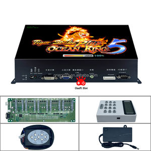 タイガーストライクプラスQcean King 10人用コンソールビデオゲーム機 英語シューティング＆フィッシングコイン式ゲーム