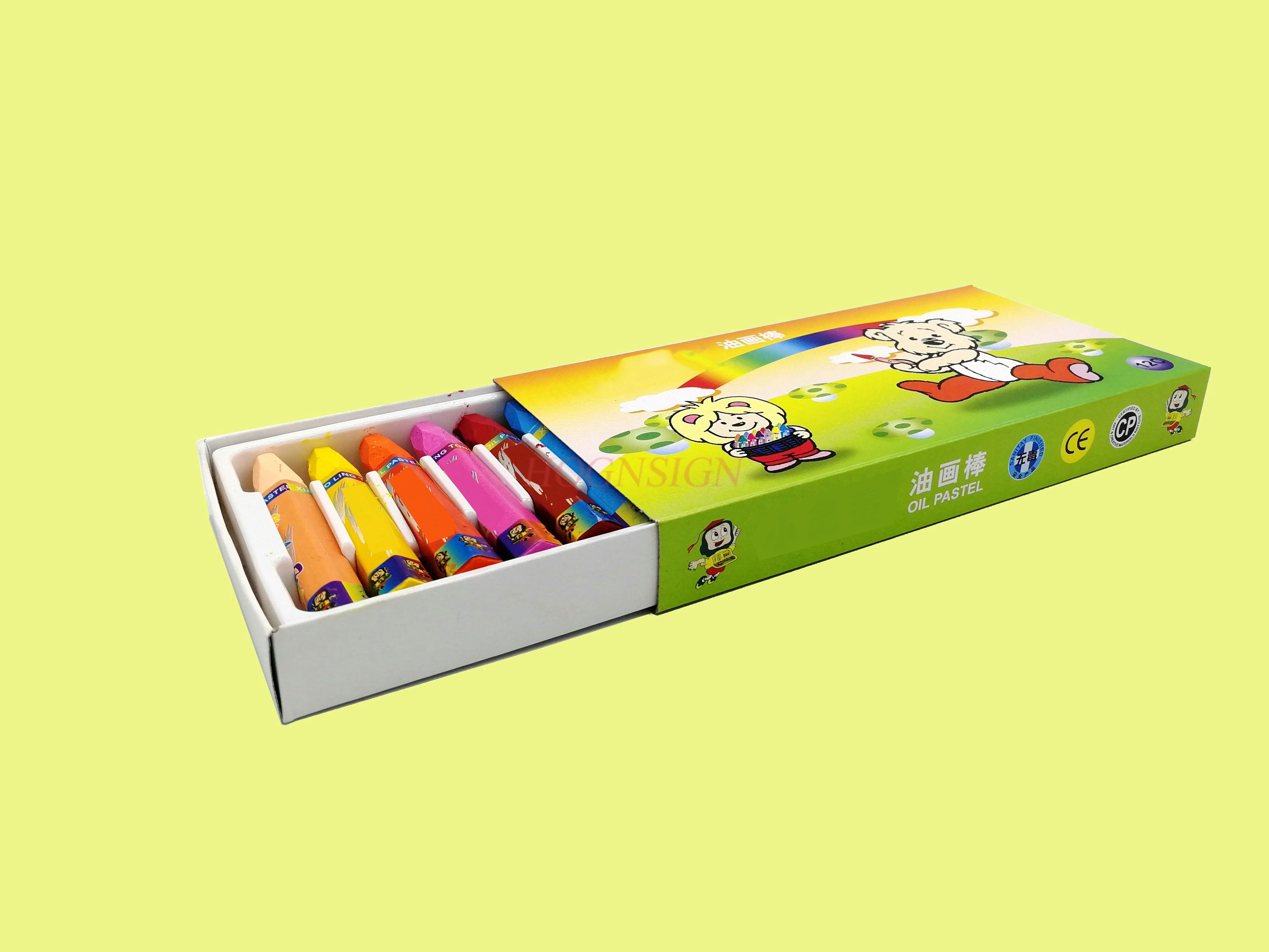 12本/セット油絵スティック、子供用クレヨン、幼稚園用油絵スティック、カラーペン、クレヨンセット