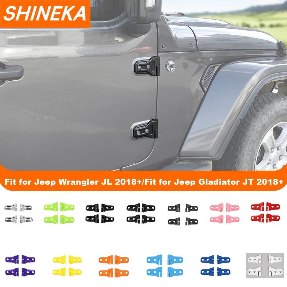 ABS 車のドアヒンジ装飾カバートリムジープラングラー JL グラディエーター JT 2018 2019 2020 2021 2022 2023 外装アクセサリー