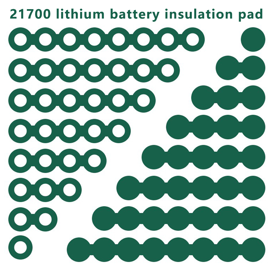 100 ピース/ロット 21700 リチウム電池高地大麦紙絶縁パッド正極中空負極固体絶縁シート