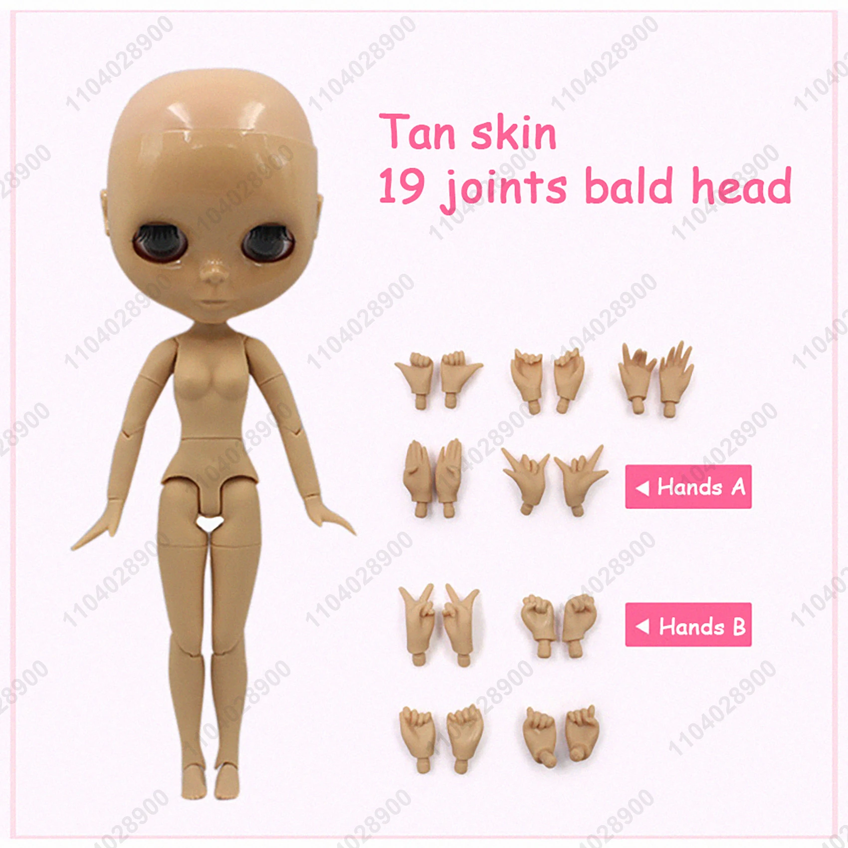 ICY DBS ブライス人形 19 関節 30 センチメートル 1/6 スケール BJD ボディハゲ頭ウィッグなし未塗装 DIY メイクアップ練習衣装人形コレクターのため