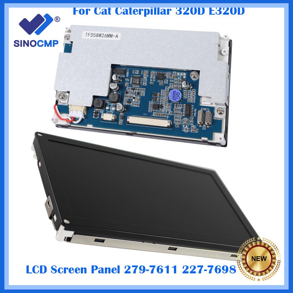 New LCD Screen Panel 279-7611 227-7698 For Cat Caterpillar Excavator Monitor 320D E320D Excavators Accessories
