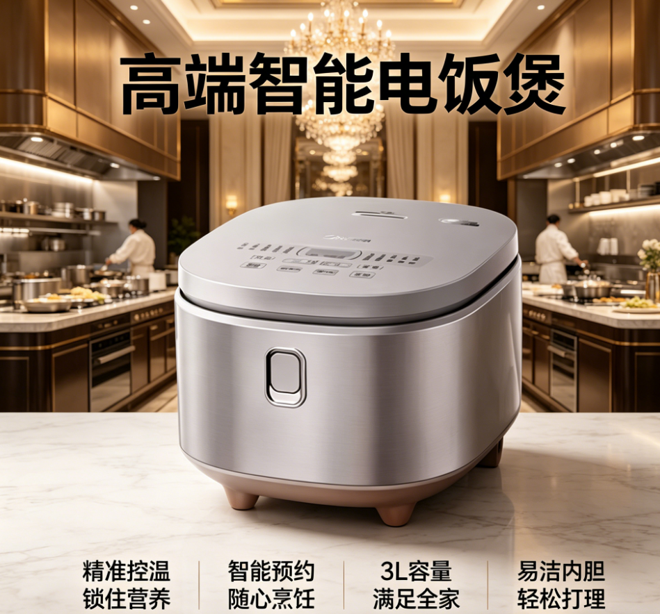 220V Joyoung 4L 炊飯器、316L ステンレス鋼の内釜、0 コーティング、家庭用スマート多機能 LYH