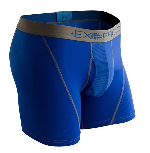 Exofficio 男性ボクサーブリーフ下着スポーツメッシュ 6 "男性ボクサーブリーフボクサーショーツセクシーオム速乾性光通気性 USA サイズ