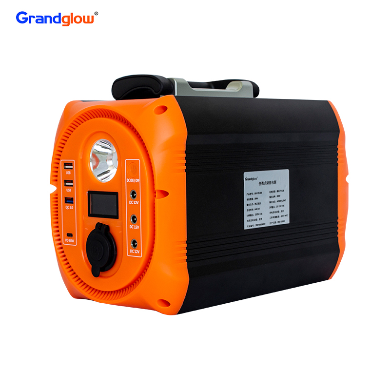 GRANDGLOW 35Ah 500 ワット格安屋外 DC モバイルポータブル電源オレンジビッグバッテリー DC から AC 株価