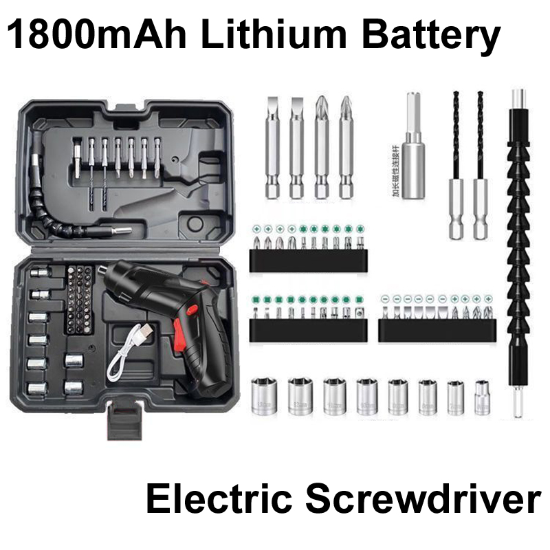 新しい 47 個 4.2v 電動工具セット家庭用メンテナンス修理リチウム電池ミニ家庭用電気ドリルコードレスドライバー