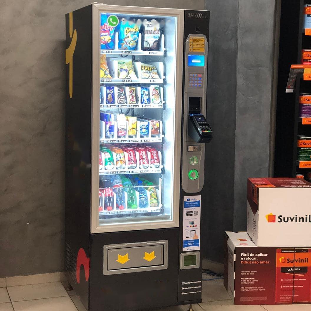 小さな冷たい飲み物ミニコンボスナックと飲み物の自動販売機 SDK 5 インチクラウドベースの管理複数の支払いカスタマイズ