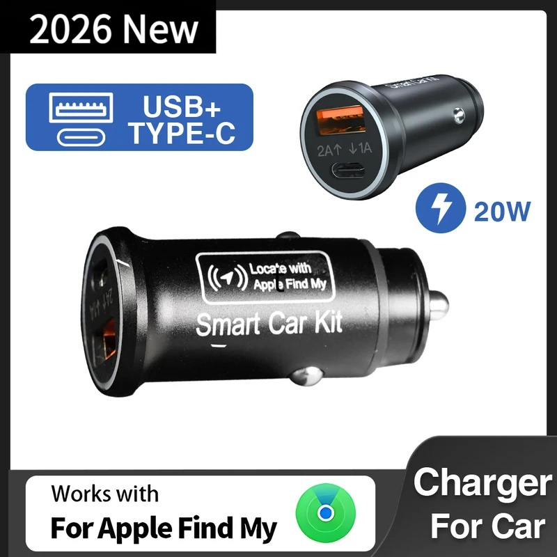 ユニバーサルミニ GPS ロケータートラック車の充電器シガーライター USB タイプ C アダプター隠し使用 iPhone IOS Apple Find My APP