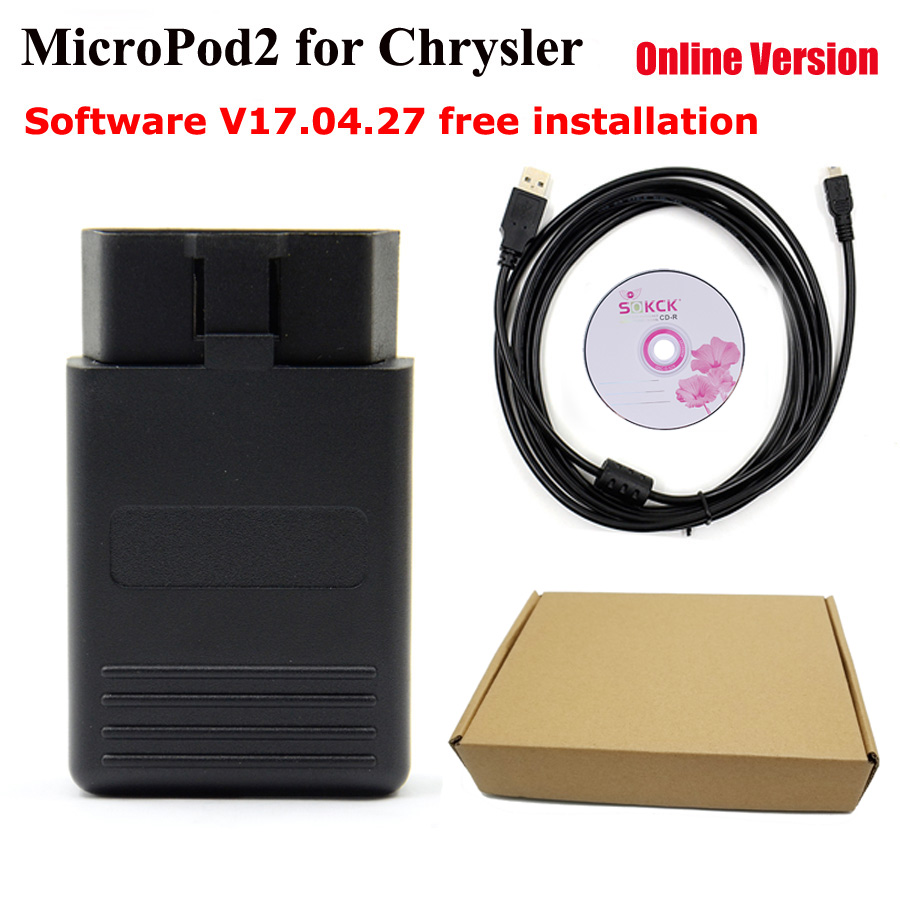 オンラインバージョン V17.04.27 MICROPOD 2 自動診断ツール - クライスラー/D-odge/J-p 多言語 MicroPod2 OBD2 スキャンツール