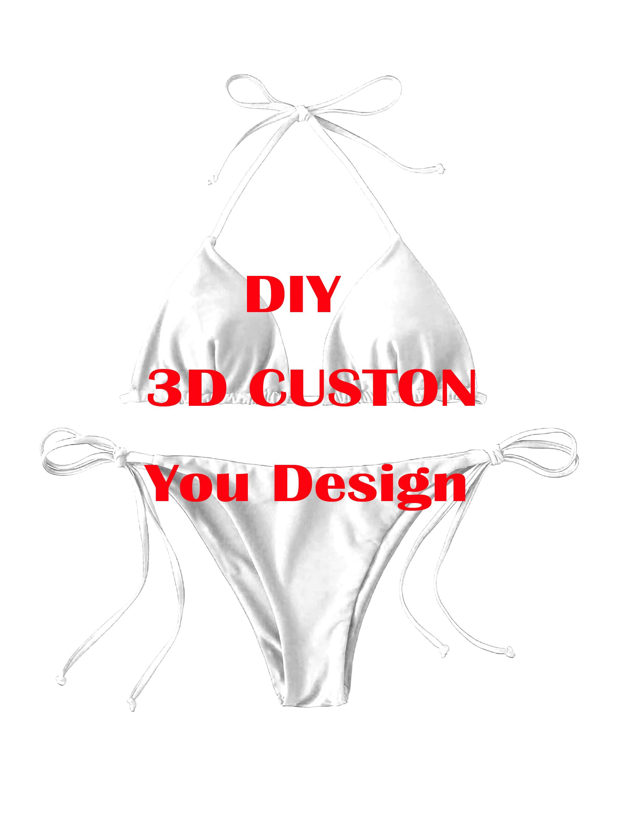 DIY カスタムデザイン夏ビキニ水着 3D 全体プリントセクシーなビキニ夏の女性ガールビーチ水着ドロップシッピング