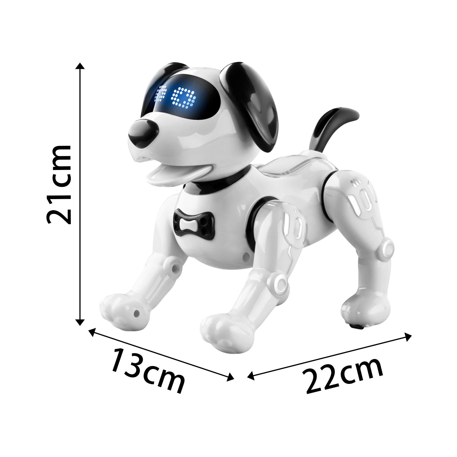 リモートコントロールロボット犬は動物を模倣しますプッシュアップスタントパピーインタラクティブロボットペット男の子と女の子対象年齢5 6 7 8 9 10