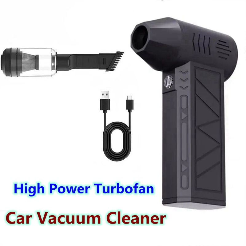Car Vacuum Cleaner Turbofan High Power Fan Air Duster Motor Variable Speed Dust Blower Brushless Clean Tool Air Mini Blower