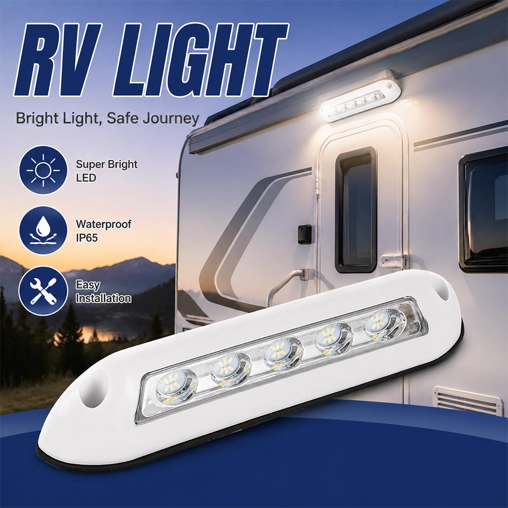 LEDライト防水IP67白色光、6000K RV、キャンピングカー、トレーラー、ボート用RVオーニングライト