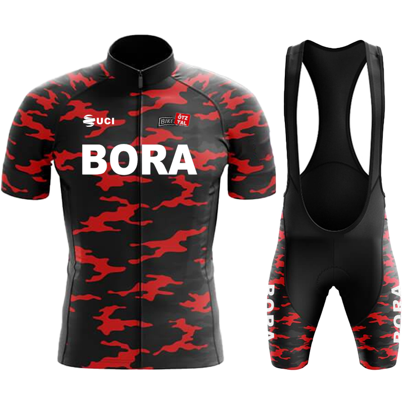 男性サイクリング夏服 UCI BORA 男メンズジャケットよだれかけチームジャージメンズ服自転車衣装スポーツセットプロフェッショナルシャツ
