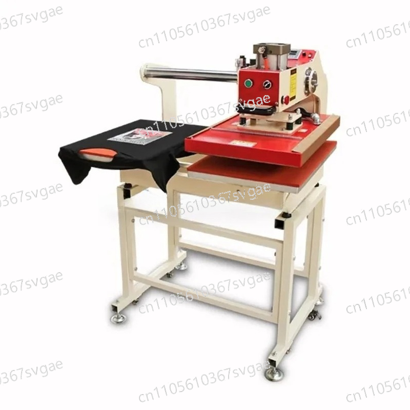 38 × 38 センチメートル T シャツプリンター自動ホットスタンピングツール、デュアルステーションホットプレス空気圧自動ホットスタンピングマシン DIY