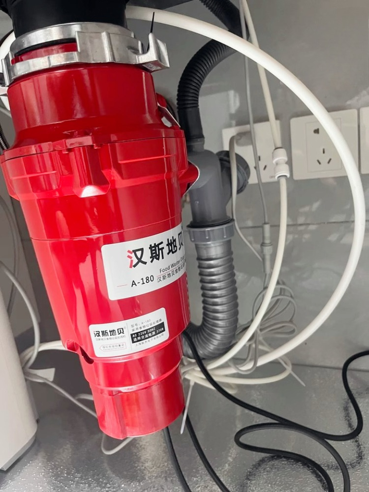 新しいキッチン生ごみ処理機、穴を開ける必要がなく、簡単に設置できる家庭用シンク下水生ごみグラインダーエアスイッチ