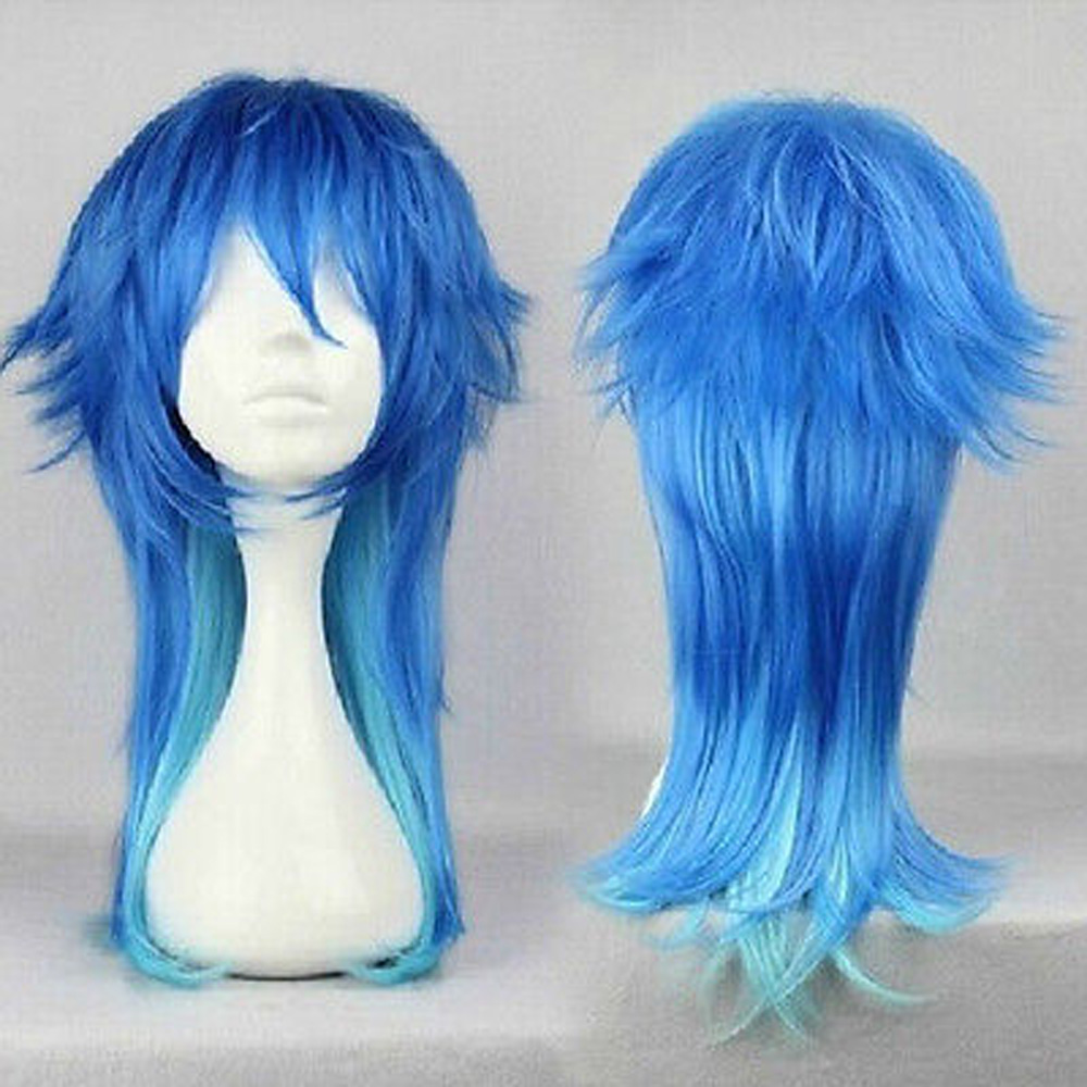 ドラマティカルマーダー dmmd 瀬良垣青葉コスプレ衣装パーティーウィッグツートーンブルーオンブル人工毛