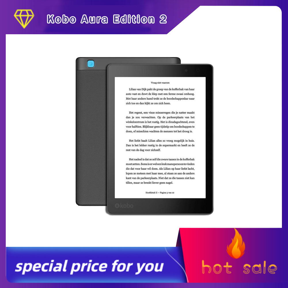 Kobo Aura Edition 2 中古電子リーダー 6''/212 ppi/ 4G/16G/32G E インク カルタ ディスプレイ初心者向け電子リーダー