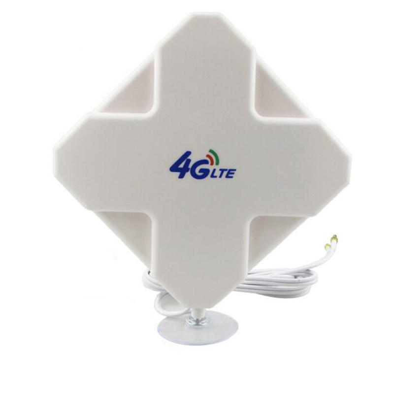 新しいアンテナ 3 グラム 4 グラム LTE Mimo アンテナ 35dBi デュアル TS9 CRC9 SMA Huawei 社 ZTE 用 4 グラムモデムルーター信号増幅器 2 メートルケーブル
