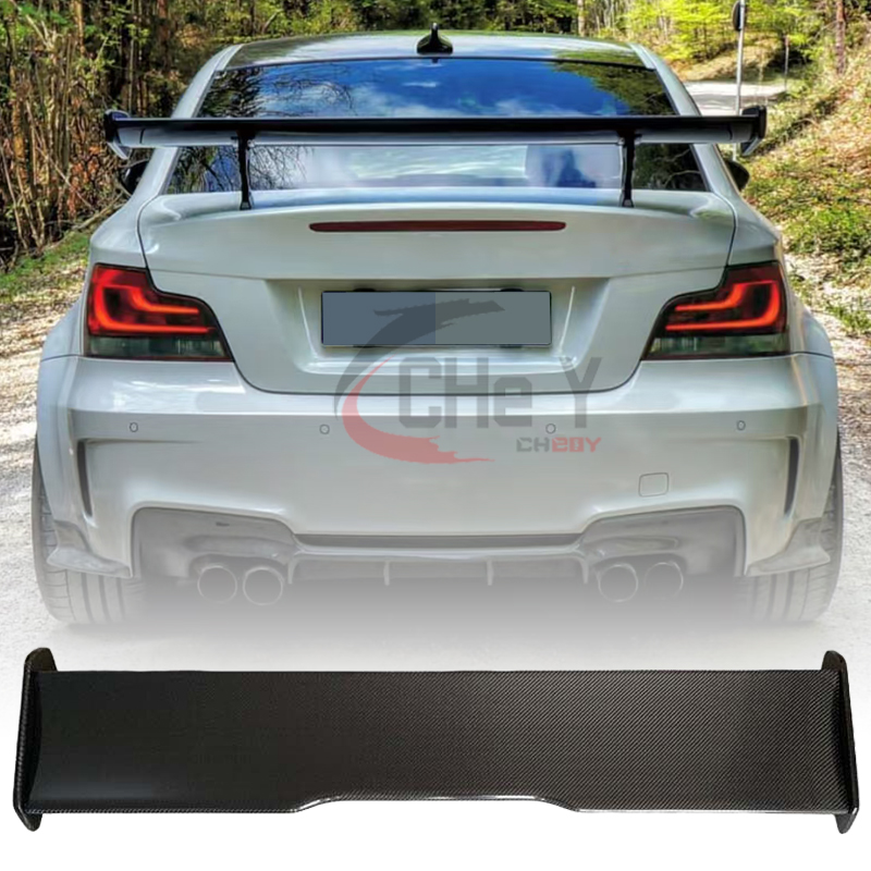 Bmw 1 シリーズ E82 E88 2006 07 08 09 10 11 12 24 GTS スタイルリアトランクリッド翼チューニング鍛造リアルカーボンファイバーリアスポイラー