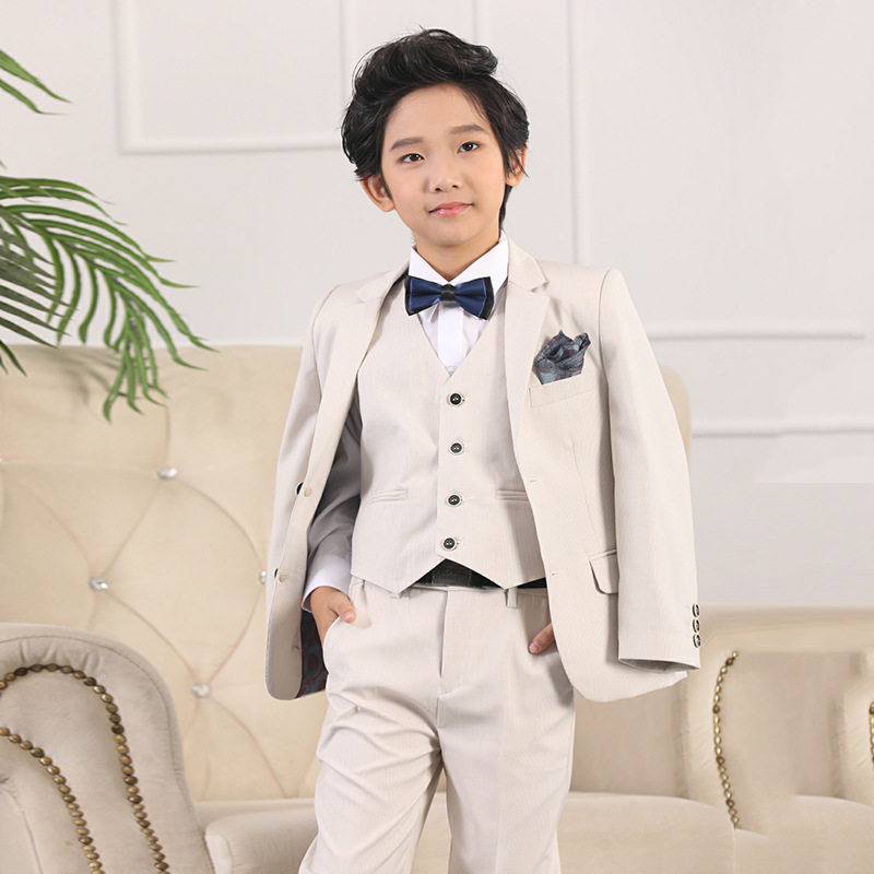 カスタムメイド子供服男の子韓国男の子白スーツ子供フォーマルスーツ