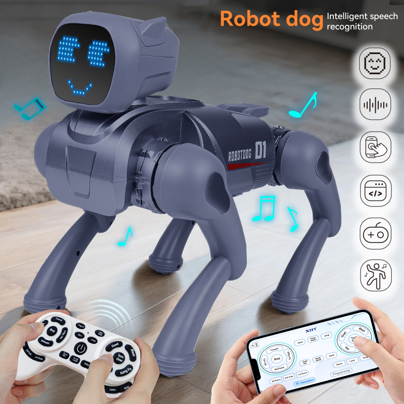 X1 RC AI スマート RC ロボット犬のおもちゃ音声コマンド歌でプログラム可能